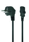 Gembird CABLU alimentare GEMBIRD 1m, intrare Shucko, iesire C13, 6A, black, PC-186-1M (timbru verde 0.18 lei) (PC-186-1M)