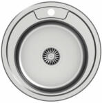  Acél mosogatótálca Nero Italia H490 + szifon (Ø49 cm)