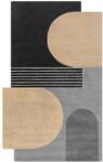 Flair Rugs Covor negru/gri țesut manual din lână 150x240 cm Lozenge Monochrome - Flair Rugs Covor