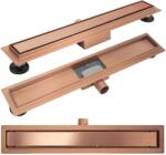 Rea Neox, rozsdamentes acél zuhanylefolyó 80 cm, 2 az 1-ben, matt réz, REA-G4899 (REA-G4899)