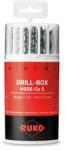 RUKO Csigafúró készlet 19 részes 1-10 mm CO5 - 635225 (635225)