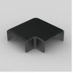 KOPOS Vezetékcsatorna L-idom-fedél 40X20-hez fekete fedél 18.5mm x 41.1mm x 90° kezeletlen LHD KOPOS - 8633_FB (8633_FB)