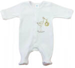  Hosszú ujjú pamut rugdalózó, gólyás mintával (50)