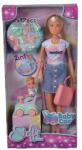 Simba Toys Steffi Love baba kisbabával és bébitaxival