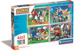 Clementoni Sonic a sündisznó Save the Day 4 az 1-ben puzzle Clementoni (CL21522)