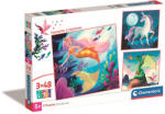 Clementoni Fantasztikus lények Magic 3x48 db-os puzzle Clementoni (CL25319)