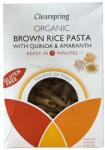 Clearspring Organikus Penne barna rizstészta quinoával és amaránttal 250g kóser és vegán minősítéssel