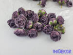  Rózsa szárazhatású selyem fej 4, 5cm - Lila