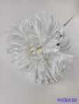  Pók krizantém szálas selyemvirág D19cm M68cm - Fehér