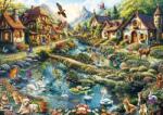 Schmidt Spiele - Puzzle Sat la marginea pădurii - 1 000 piese Puzzle