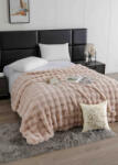 Jojo Home Patura cocolino de lux din blana artificala de iepure 200x230cm, bej-F094 (F094) Patura