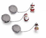 Decorer Set 3 infuzoare ceai, Craciun 2 x 1, 5 x 4 H (A55.39.69)
