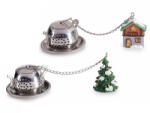 Decorer Set 2 infuzoare ceai, Craciun 2, 5 x 2 x 3, 5 H (A53.33.23)