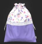 GR80 Levendulás kenyértartó csipkével és PUL-lal - nagy