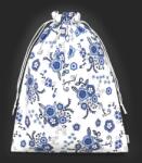 GR80 Kék virágos kenyértartó zsák PUL béléssel - nagy