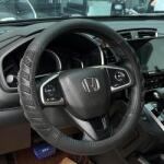 HD Bőr Kormányvédő 38cm Fekete