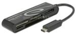 Delock USB 2.0 kártyaolvasó USB Type-C bementi csatlakozóval 5 nyílással (DL91739) (DL91739)