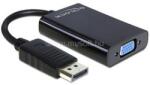 Delock Displayport apa > VGA 15 pin anya + audio + táp adapter (DL65439) (DL65439)
