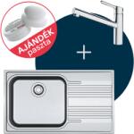 Franke SMART SRX 611-86 LB nemesacél mosogató + ORBIT DOCCIA csap szett FR1301187