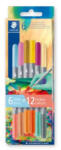 STAEDTLER Filctoll készlet, 1/3 mm, kétvégű, kimosható, '3280', Multiverzum 2, 6 különböző szín (TS3280C6E22) (TS3280C6E22)