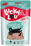 Lucky Lou 12x70g Lucky Lou Extra Food Tonhalfilé aszpikban nedves macskatáp