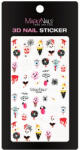 Marilynails MN 3D Öntapadó körömmatrica - MN-08