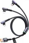 USAMS USB 2.0 A-C + Lightning + cablu microUSB 1.2m (SJ561USB01) (SJ561USB01)