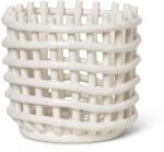ferm LIVING Gyümölcskosár 16 x 14, 5 cm, fehér, kerámia, kemény LIVING (FERM110073202)
