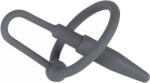 Penisplug Силиконова запушалка за сперматозоиди с черен пръстен (8 mm)