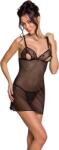 Passion Lovelia Chemise Black, XXL-XXXL