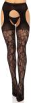 Justin + Simon Оформление: Жартиерни чорапи Eyelet Rose Lace