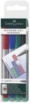 Faber-Castell Faber-Castell: Multimark fóliafilc szett S - 4 db (152404)
