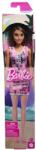 Mattel Barbie Chic barna hajú divatbaba rózsaszín, Barbie feliratú ruhában - Mattel (T7439/HRH09) - innotechshop