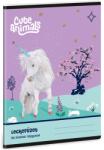 Ars Una Ars Una: Cute animals Unikornis mintás leckefüzet 38 lapos A/5 (50844487) - innotechshop
