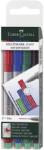 Faber-Castell Faber-Castell: Multimark fóliafilc 4db-os szett F (151404) - innotechshop