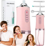 Malatec Akkumulátoros szájzuhany 4 cserélhető fejjel, 220ml-es víztartállyal