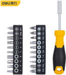 Deli Többfunkciós csavarhúzókészlet 21 db-os DL260021