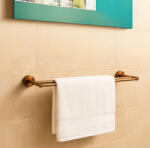 BALNEO Qube 2-es model fürdőszobai törölköző akasztó 60 cm, réz M0301050203 (M0301050203)