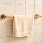 BALNEO Qube 1-es model fürdőszobai törölköző akasztó 60 cm, réz M0301050103 (M0301050103)