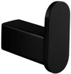 BALNEO Qarx 1 model fürdőszobai fém akasztó, matt fekete M0201060101 (M0201060101)