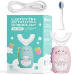 Simed Periuță de dinți sonică 360 pentru copii U-shape 2 în 1 - Roz Periuta de dinti electrica