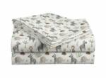  Cearsaf din bumbac pentru patut copii JUNGARI crem 110x160 cm