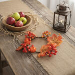  Őszi dekoráció - juharlevél koszorú - 22 cm 59028 (59028)