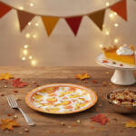  Papírtányér szett - tökös - 2 méret - 12 db / csomag 59034 (59034)