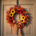  Őszi dekoráció - napraforgó - 3 féle - 4 db / csomag 59002 (59002)