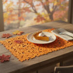  Őszi dekoráció - alátét - filc, narancssárga - 44, 5 x 28, 5 cm 59011A (59011A)