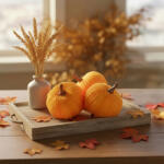  Őszi dekoráció - tök szett - csipeszes - narancssárga - 3 db / csomag 59038 (59038)