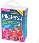Piksters fogköztisztító kefe piros 4, 40 db