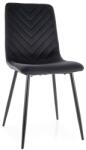 SIGNAL MEBLE Daren Velvet szék fekete láb/ fekete (Bluvel 19)
