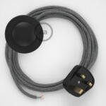 Creative Creative Cables textil lámpakábel Lámpa vezetéke szürke lenvászon kábellel, 3 m CINPTO402 (CINPTO402)